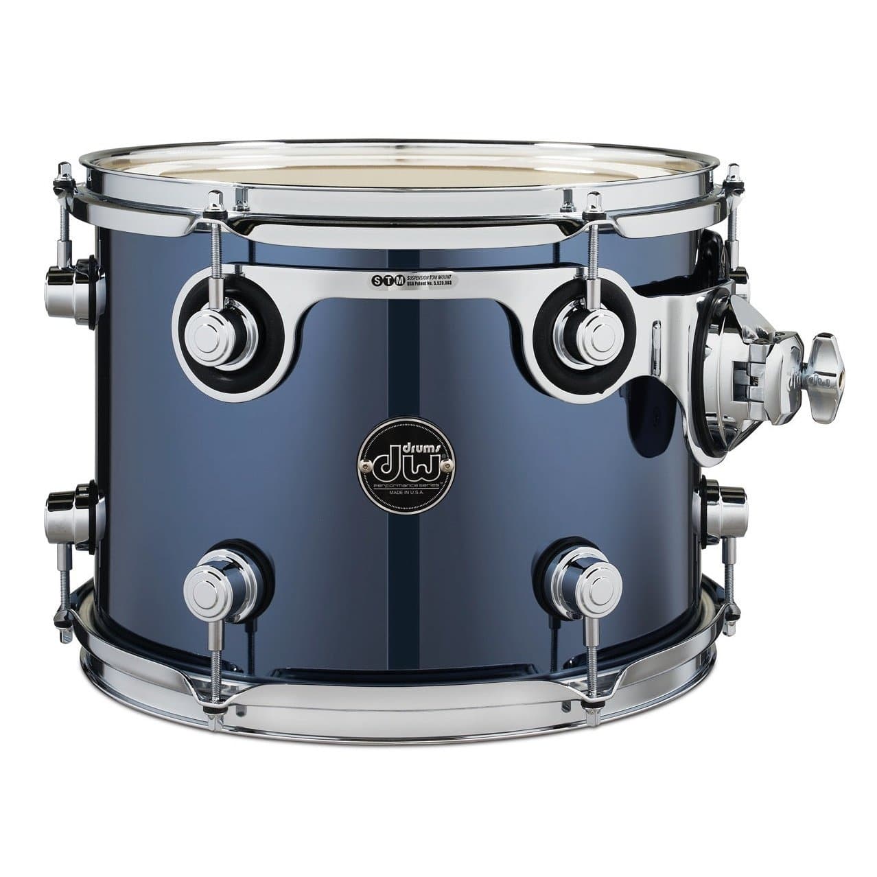 DW Performance Series Finishply Rack Tom 12x9 Chrome Shadow