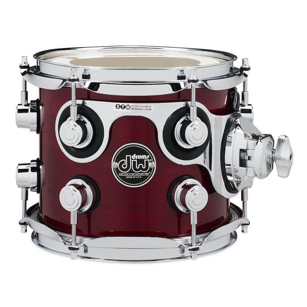 DW Performance Rack Tom 8x7 Cherry Stain