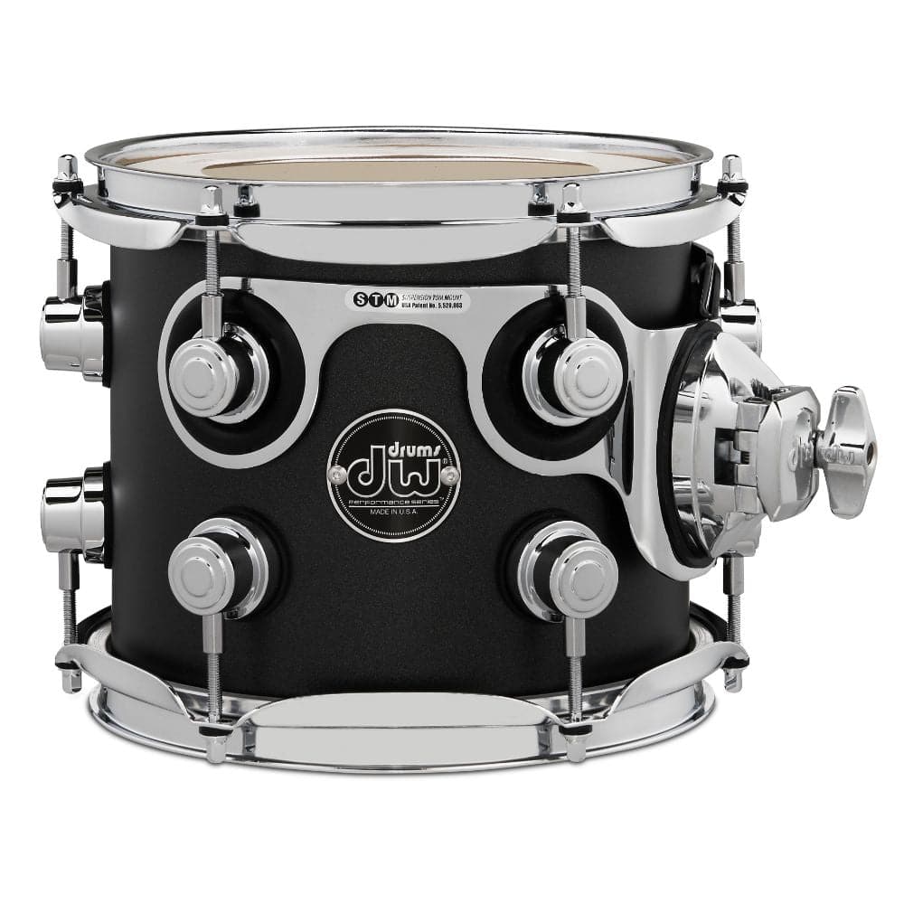 DW Performance Rack Tom 8x7 Hard Satin Charcoal Metallic