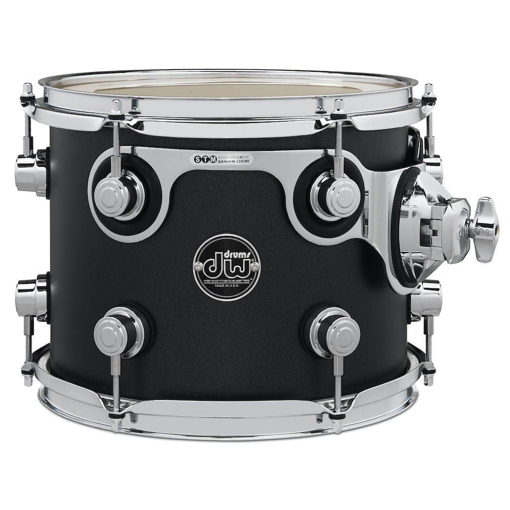 DW Performance Rack Tom 10x8 Hard Satin Charcoal Metallic