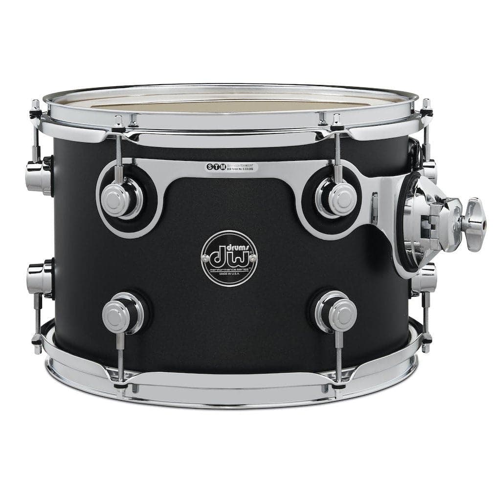 DW Performance Rack Tom 12x8 Hard Satin Charcoal Metallic