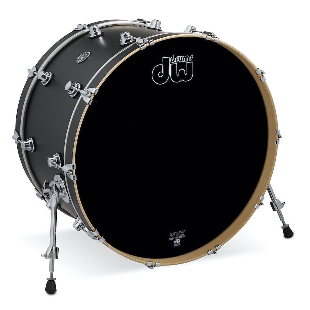 DW Performance Bass Drum 24x14 Hard Satin Charcoal Metallic