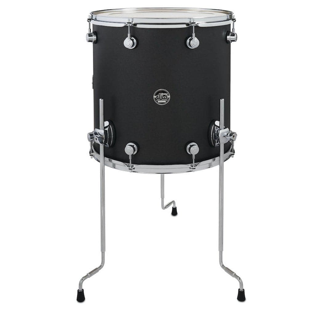 DW Performance Floor Tom 16x16 Hard Satin Charcoal Metallic
