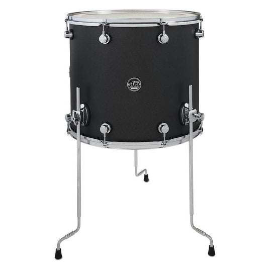 DW Performance Floor Tom 18x16 Hard Satin Charcoal Metallic