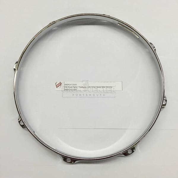 DW DRSPCH12SCR Truehoop 12In 8 Ear Snare Side Chrome