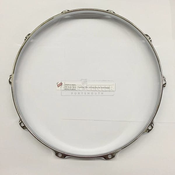 DW DRSPCH14BCR Truehoop 14In, 10 Ears Chrome 3mm Batter