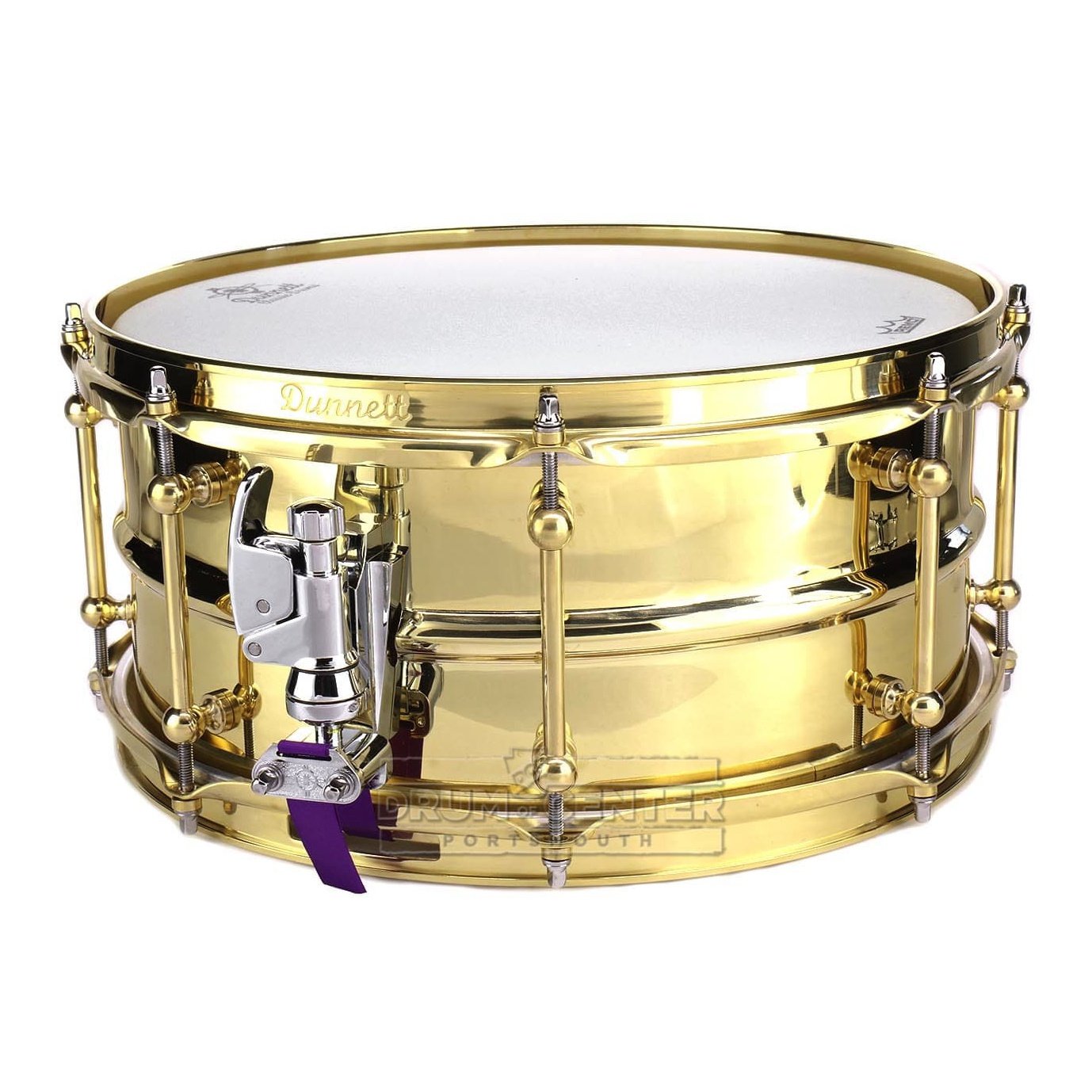 Dunnett Classic 2N Triple Brass Snare Drum 14x6.5