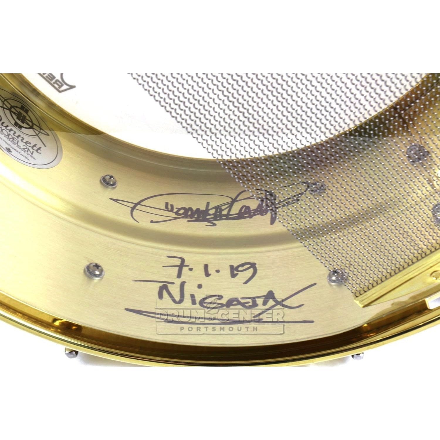 Dunnett Classic 2N Triple Brass Snare Drum 14x6.5