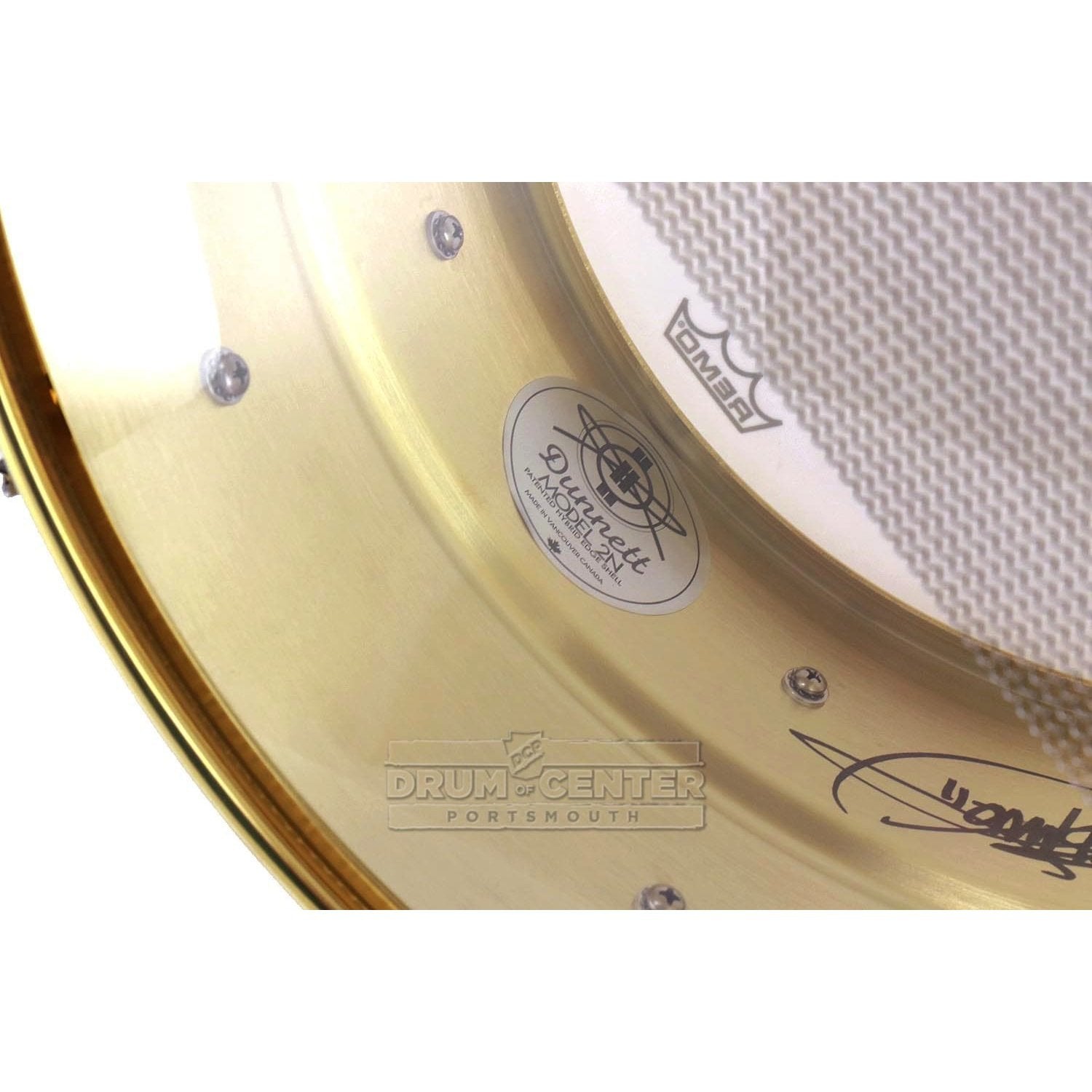 Dunnett Classic 2N Triple Brass Snare Drum 14x6.5