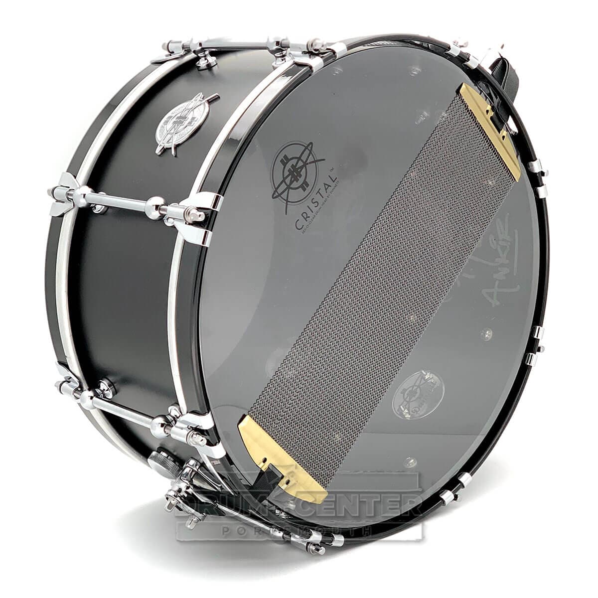 Dunnett Classic Sledge Carbon Steel Snare Drum 14x6.5 Matte Black w/Cold Rolled Hoops