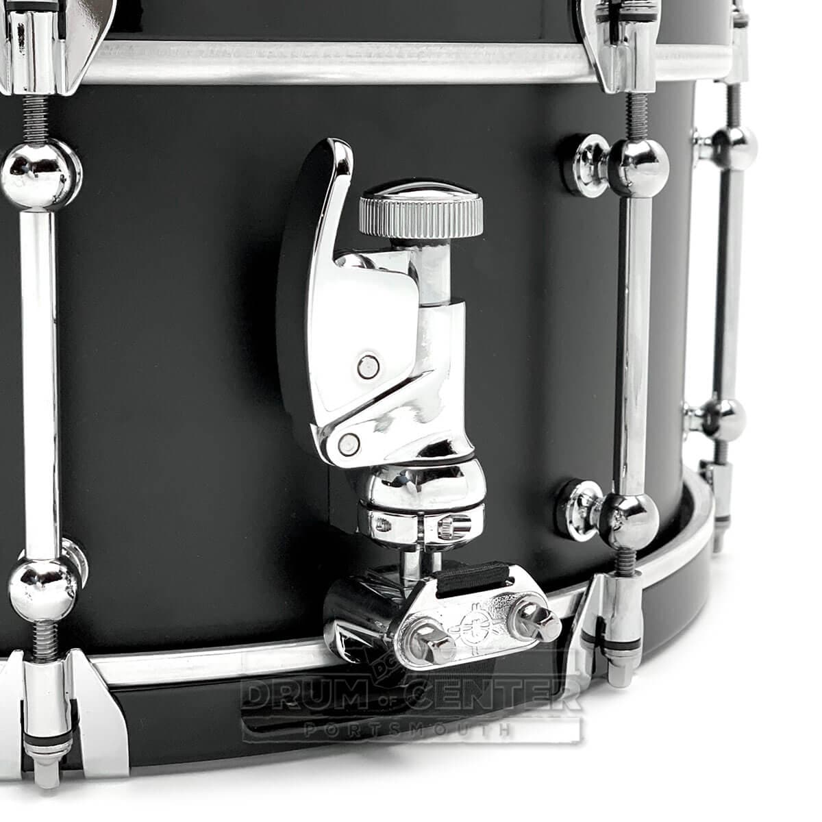 Dunnett Classic Sledge Carbon Steel Snare Drum 14x6.5 Matte Black w/Cold Rolled Hoops
