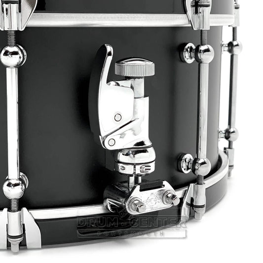 Dunnett Classic Sledge Carbon Steel Snare Drum 14x6.5 Matte Black w/Cold Rolled Hoops