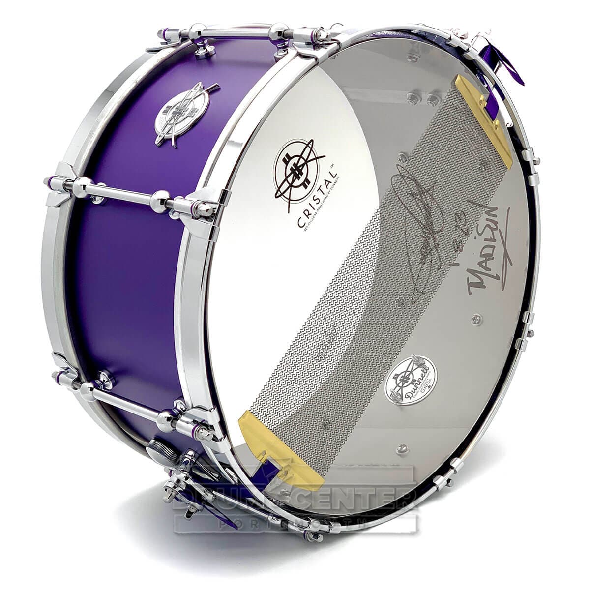 Dunnett Classic Titanium Snare Drum 14x6.5 Matte Metallic Purple w/Cold Rolled Hoops