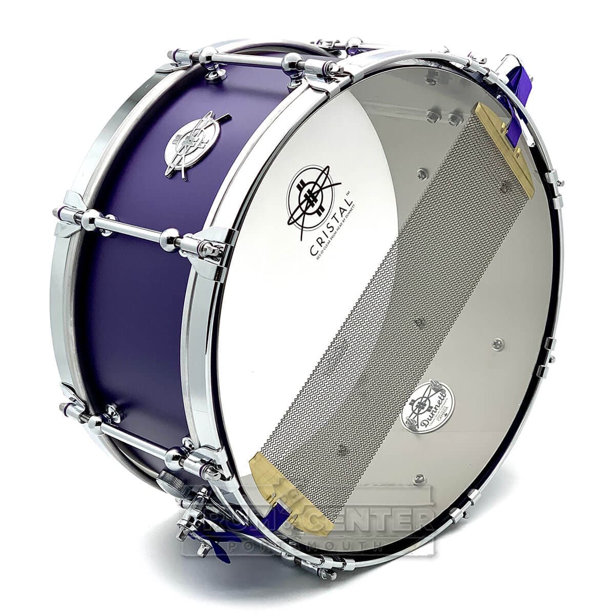 Dunnett Classic Titanium Snare Drum 14x6.5 Matte Metallic Purple w/Cold Rolled Hoops