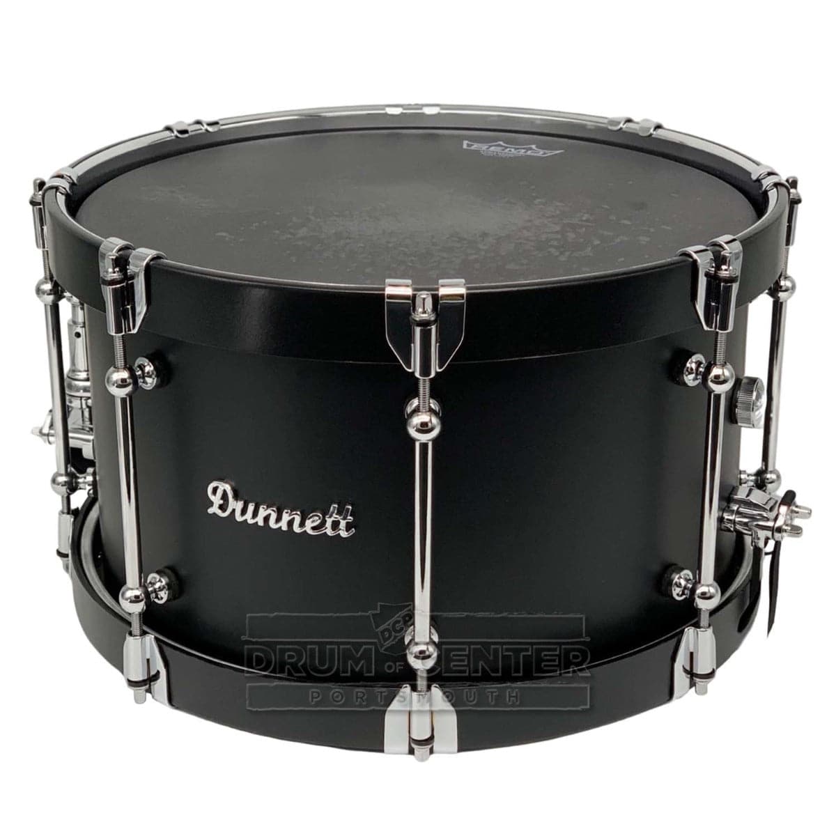 Dunnett Classic Tourbillon Snare Drum 14x8 Matte Black w/Hybrid Hoops