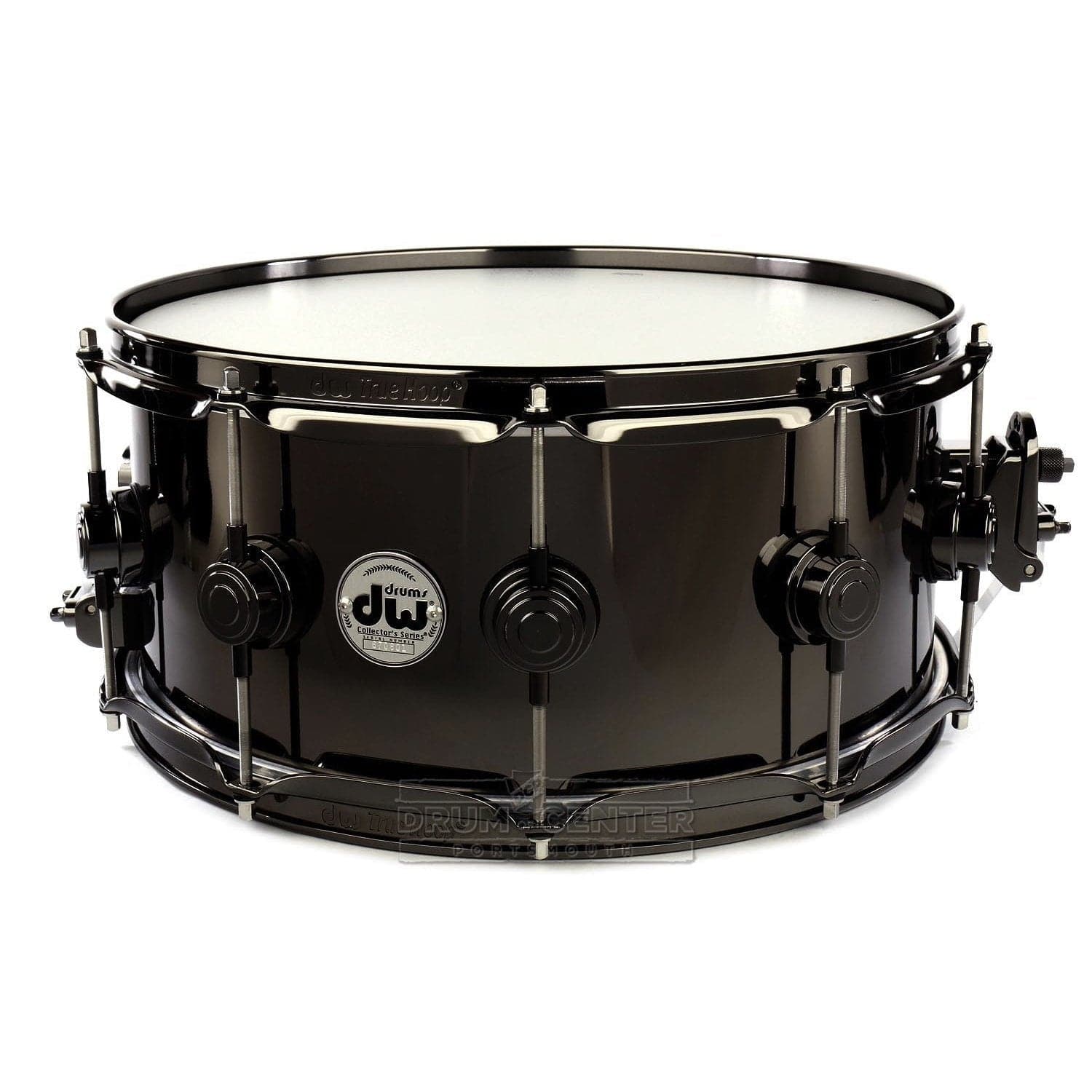 DW Collectors Black Nickel Over Brass Snare Drum 14x6.5