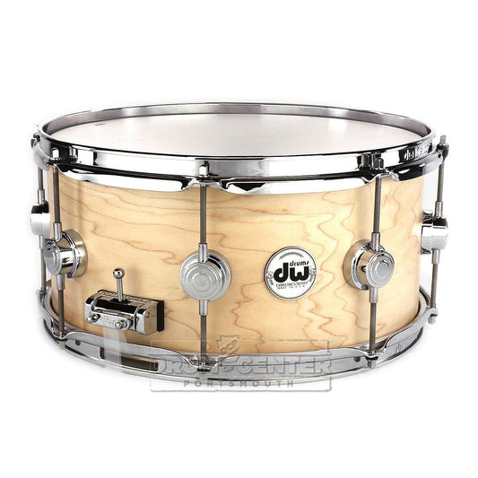 DW Collectors Maple Snare Drum 14x6.5 Satin Natural - Custom Profile!
