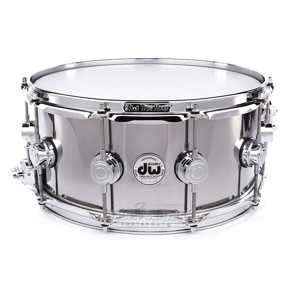 DW Collectors Stainless Steel Snare Drum 14x6.5 Chrome Hw
