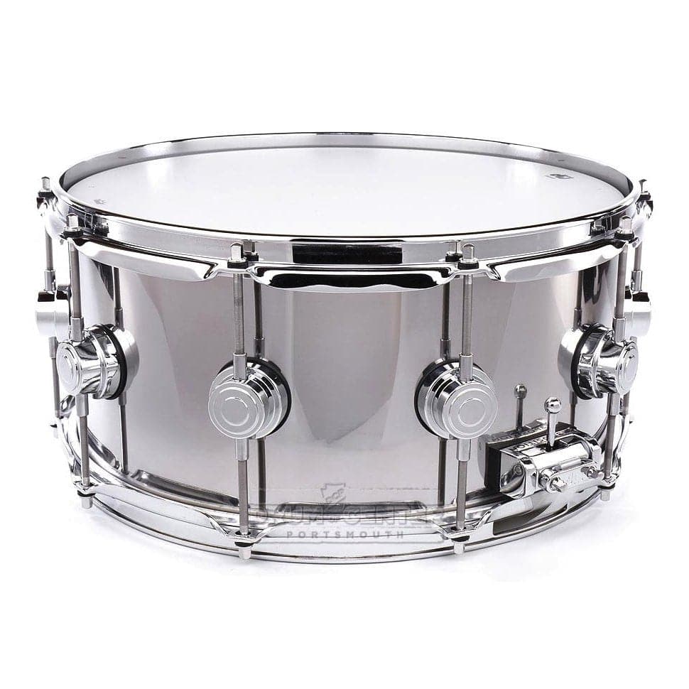 DW Collectors Stainless Steel Snare Drum 14x6.5 Chrome Hw