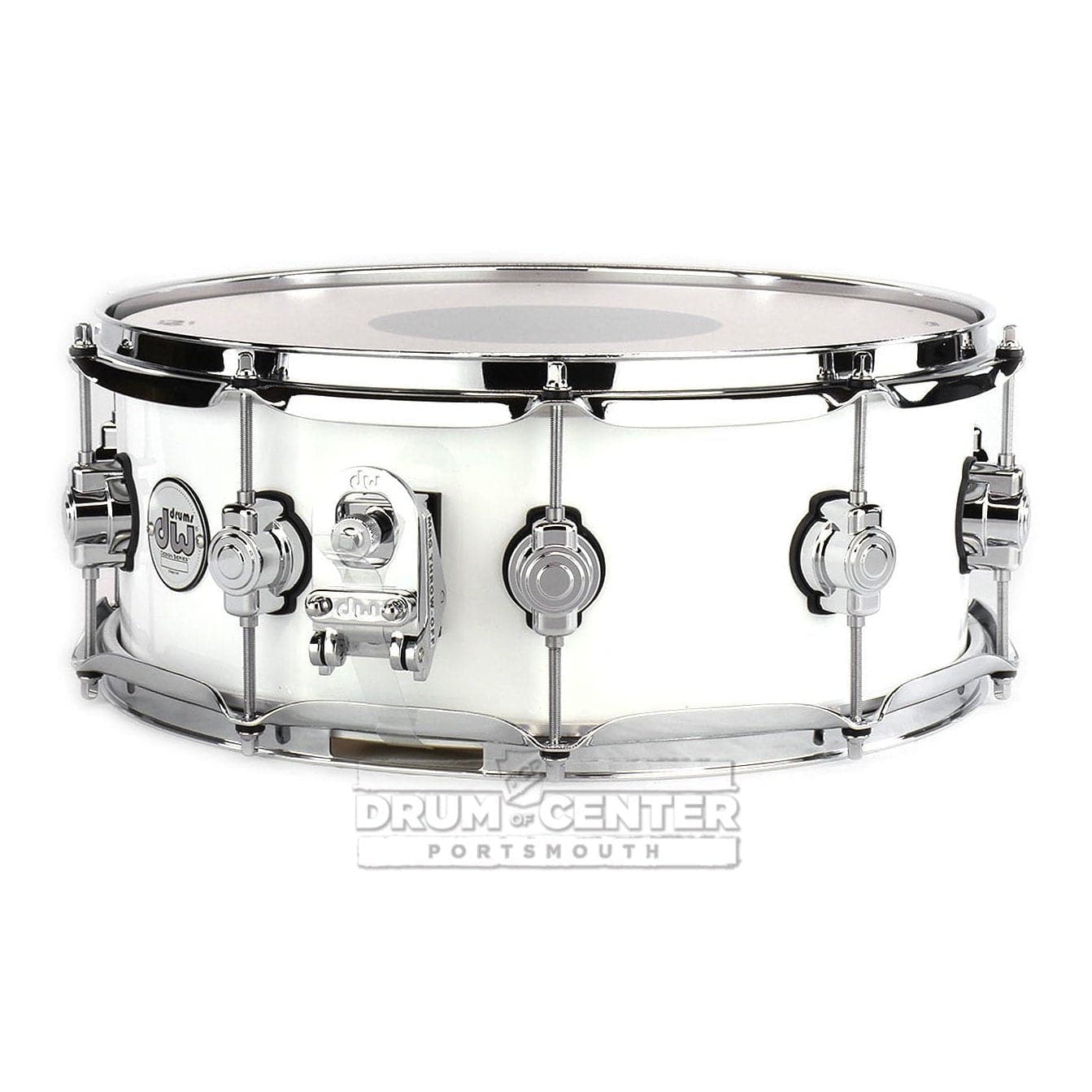 DW Design 14x5.5 Snare Drum - Gloss White