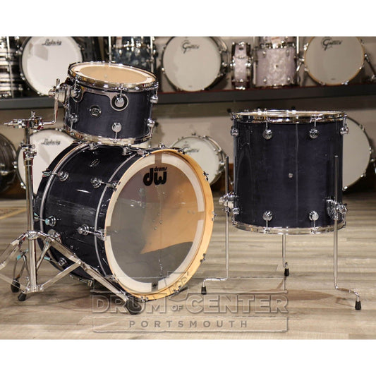 DW Performance 3pc Lacquer Drum Set 22/12/16 Ebony Stain
