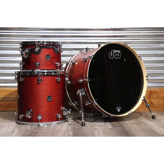 DW Performance 3pc Drum Set 24x18/13x9/16x14 Satin Tobacco