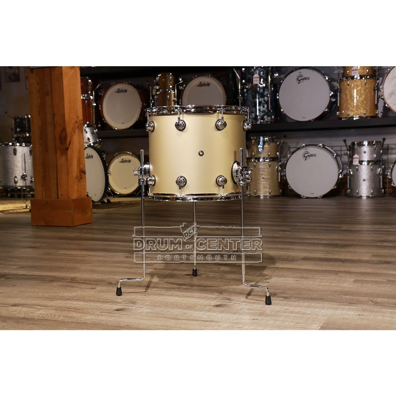 DW Performance Floor Tom 14x12 Hard Satin Gold Mist