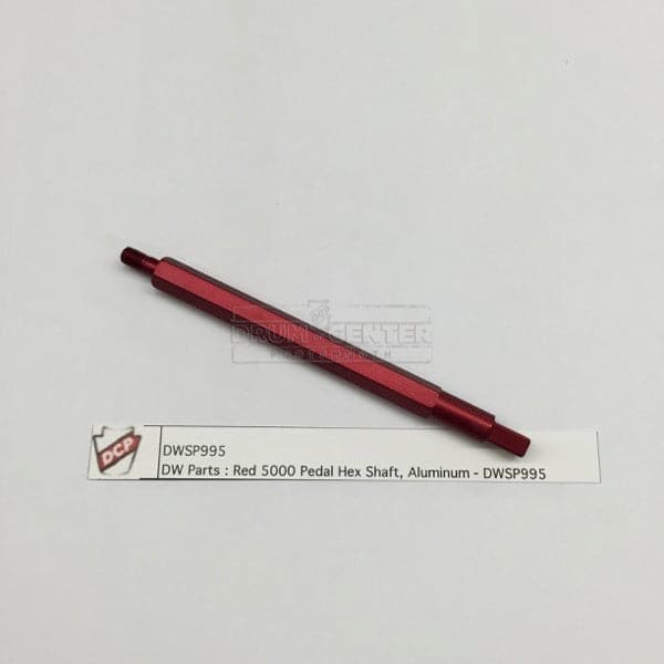 DW DWSP995 Red 5000 Pedal Hex Shaft, Aluminum