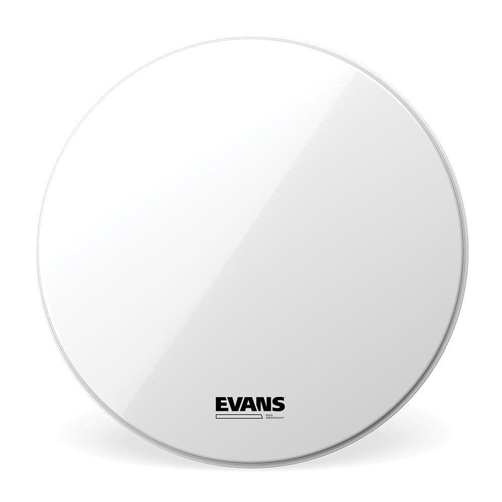 Evans EQ3 Resonant Smooth White Tom Hoop Drum Head, No Port, 16 Inch