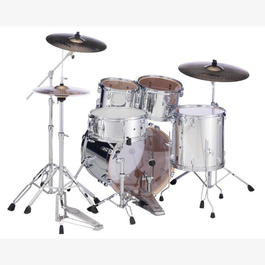Pearl Export 5-pc Drum Set w/20in Bass and Hardware - Mirror Chrome
