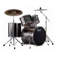 Pearl Export 5-pc Drum Set w/20in Bass and Hardware - Smokey Chrome