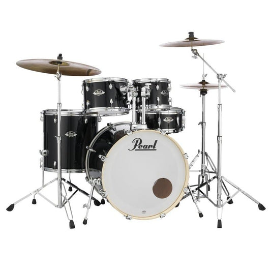 Pearl Export EXX725S 5pc Drum Set Jet Black w/Hardware