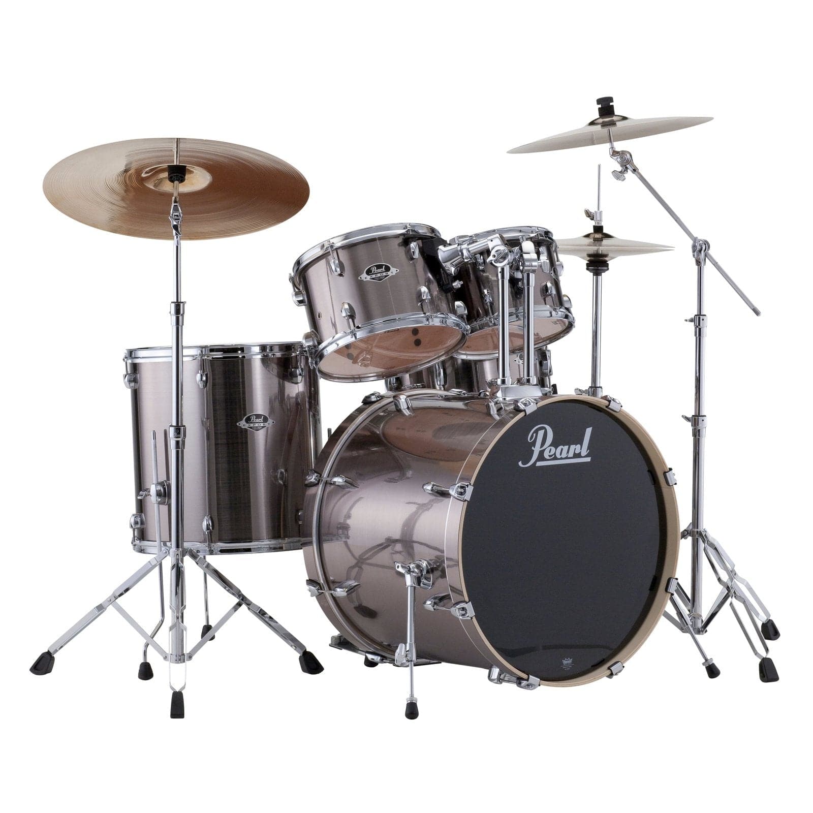 Pearl Export EXX725S 5pc Drum Set Smokey Chrome w/Hardware