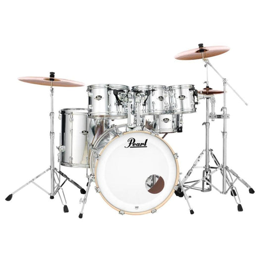 Pearl Export 6pc Drum Set w/Hardware - Mirror Chrome