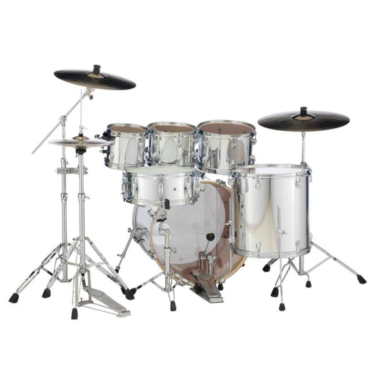 Pearl Export 6pc Drum Set w/Hardware - Mirror Chrome