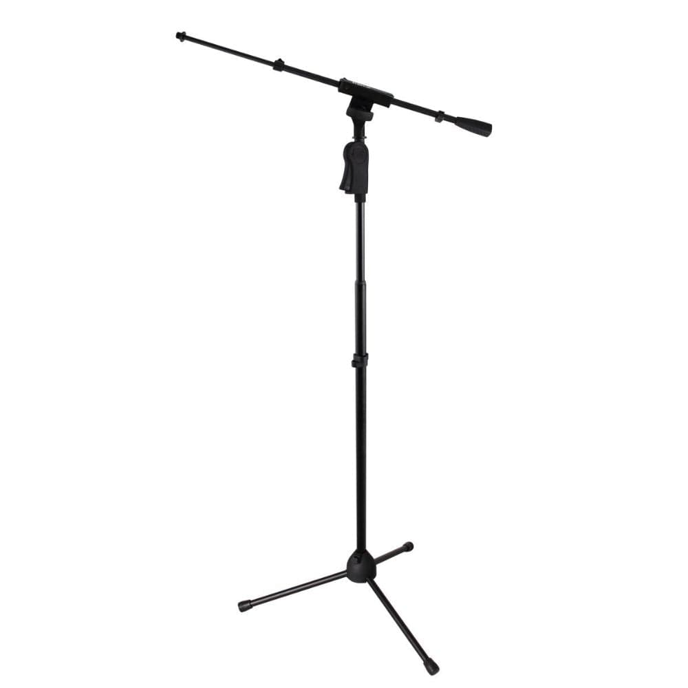 Gator Frameworks Tripod Mic Stand with Telescoping Boom and Deluxe One-Handed Clutch