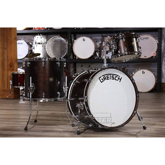 Gretsch Broadkaster 3pc Drum Set 22/12/16 Satin Antique Maple w/Mount