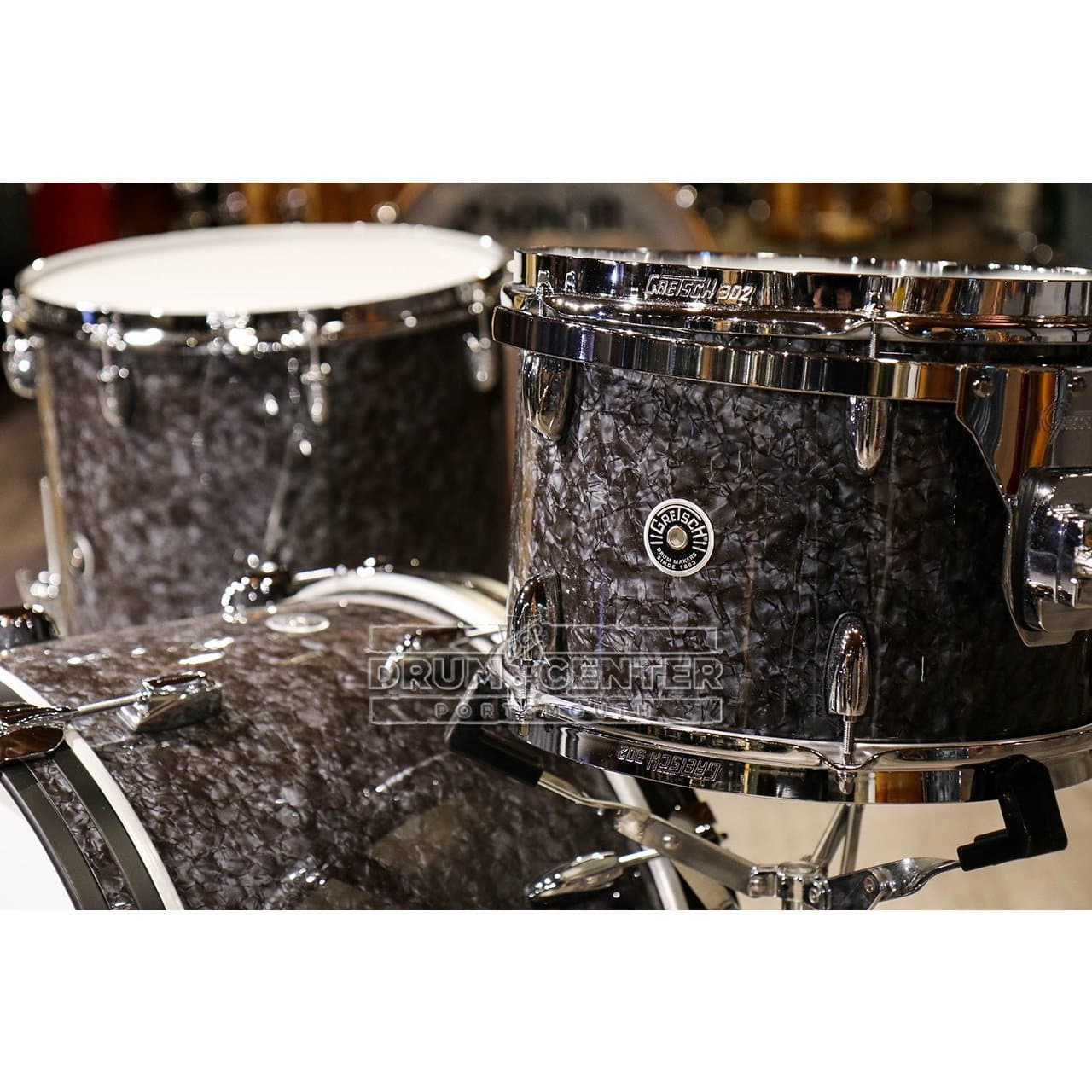 Gretsch Brooklyn 3pc Classic Drum Set Deep Black Marine Pearl