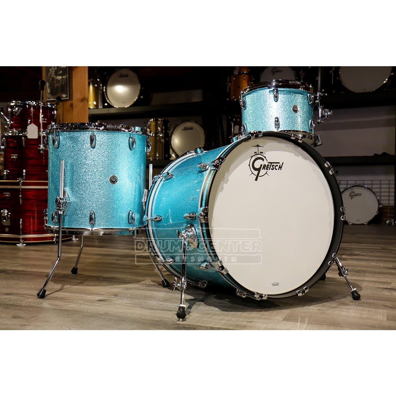 Gretsch Brooklyn 3pc Classic Drum Set Turquoise Sparkle - DCP Exclusive!