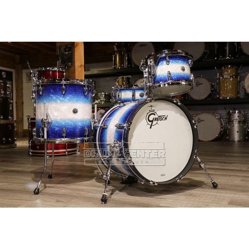 Gretsch Brooklyn 4pc Jazz Drum Set Blue Burst Pearl