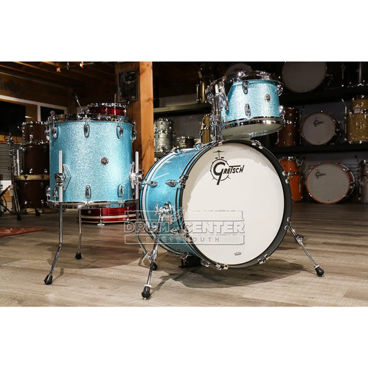 Gretsch Brooklyn 3pc Jazz Drum Set Turquoise Sparkle