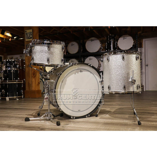 Gretsch Brooklyn 3pc Rock Drum Set Silver Sparkle