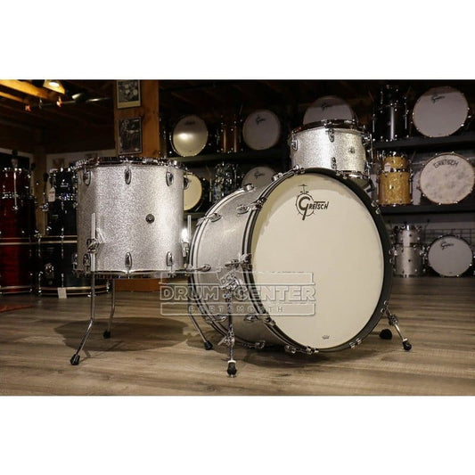 Gretsch Brooklyn 3pc Drum Set w/26BD Silver Sparkle