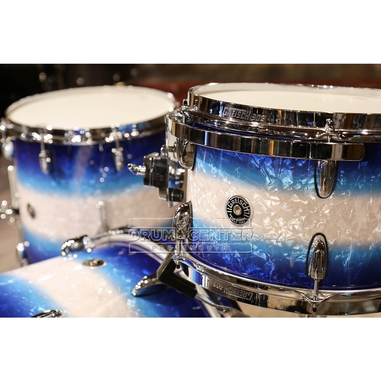 Gretsch Brooklyn 4pc Drum Set Blue Burst Pearl