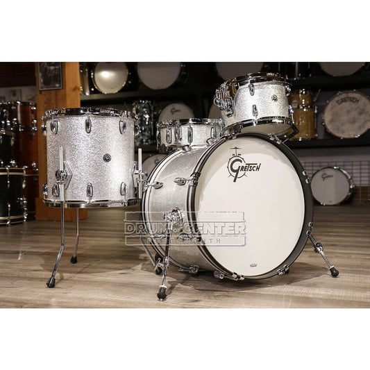 Gretsch Brooklyn 4pc Drum Set Silver Sparkle