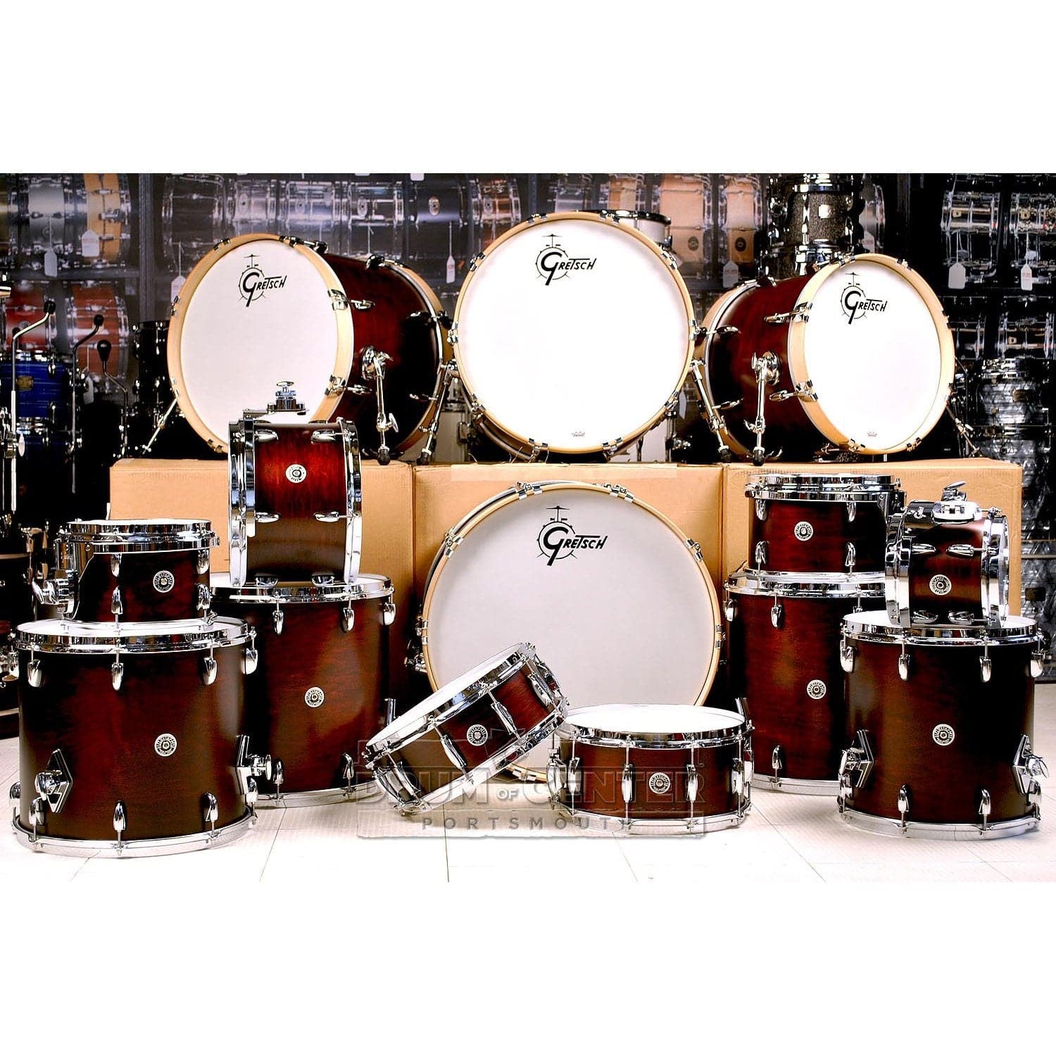 Gretsch Brooklyn Bass Drum 22x14 Satin Walnut - DCP Exclusive!