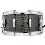 Gretsch S1-6514-BSH Full Range Hammered Black Steel Snare Drum 14x6.5