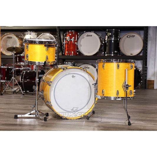Gretsch USA Custom 3pc Drum Set Satin Sun Amber