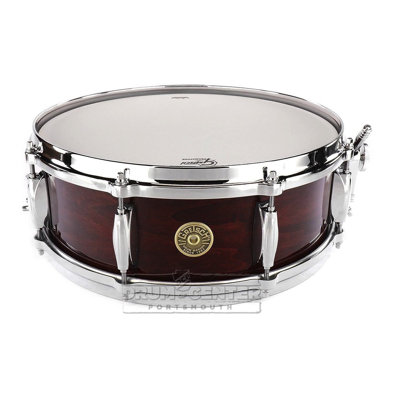 Gretsch USA Custom Snare Drum 14x5 8-Lug Walnut Gloss w/Micro-Sensitive Strainer