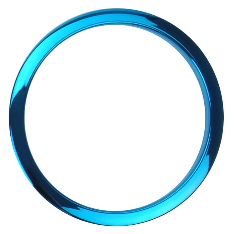 Bass Drum O's Bass Drum Port 6" Blue Chrome